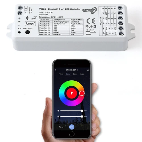 Wi-Fi Phone iOS Android RGB RGBW LED Color Change Home Lighting Control Module - Picture 1 of 6