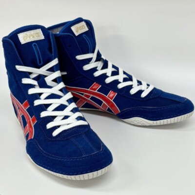 ASICS Wrestling Shoes 2023 1083A001 EX-EO TWR900 Blue x Red x