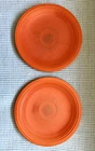 Vintage Genuine Fiesta HLO Radioactive Red Bread and Butter Plates Qty 2