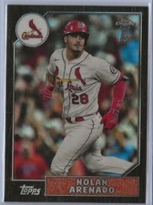 2022 Topps Chrome Ben Baller 87BC-5 Nolan Arenado 1987 parallel Cardinals