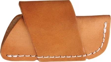 NATURAL LEATHER HORIZONTAL SHEATH FOR  3 INCH CLOSED FOLDING KNIFE SH1090