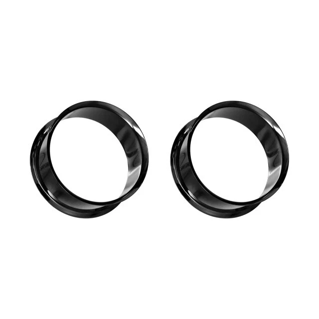 Flesh 耳洞塞手术钢量表双喇叭耳环一对出售 — 第 2/4 张图片