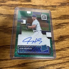 2022 DONRUSS OPTIC JON HEASLEY RATED ROOKIE AUTO #/88 GREEN SP MOJO PRIZM ROYALS