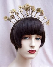 Indonesian bridal headdress crown or tiara rustic wedding NO US CUSTOMS FEES