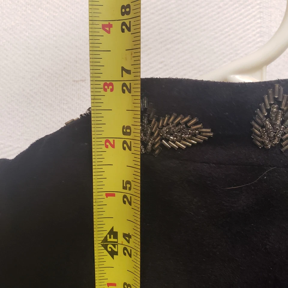 Hot in Hollywood 1x Chaleco Negro con Borlas Foto 3 de 4