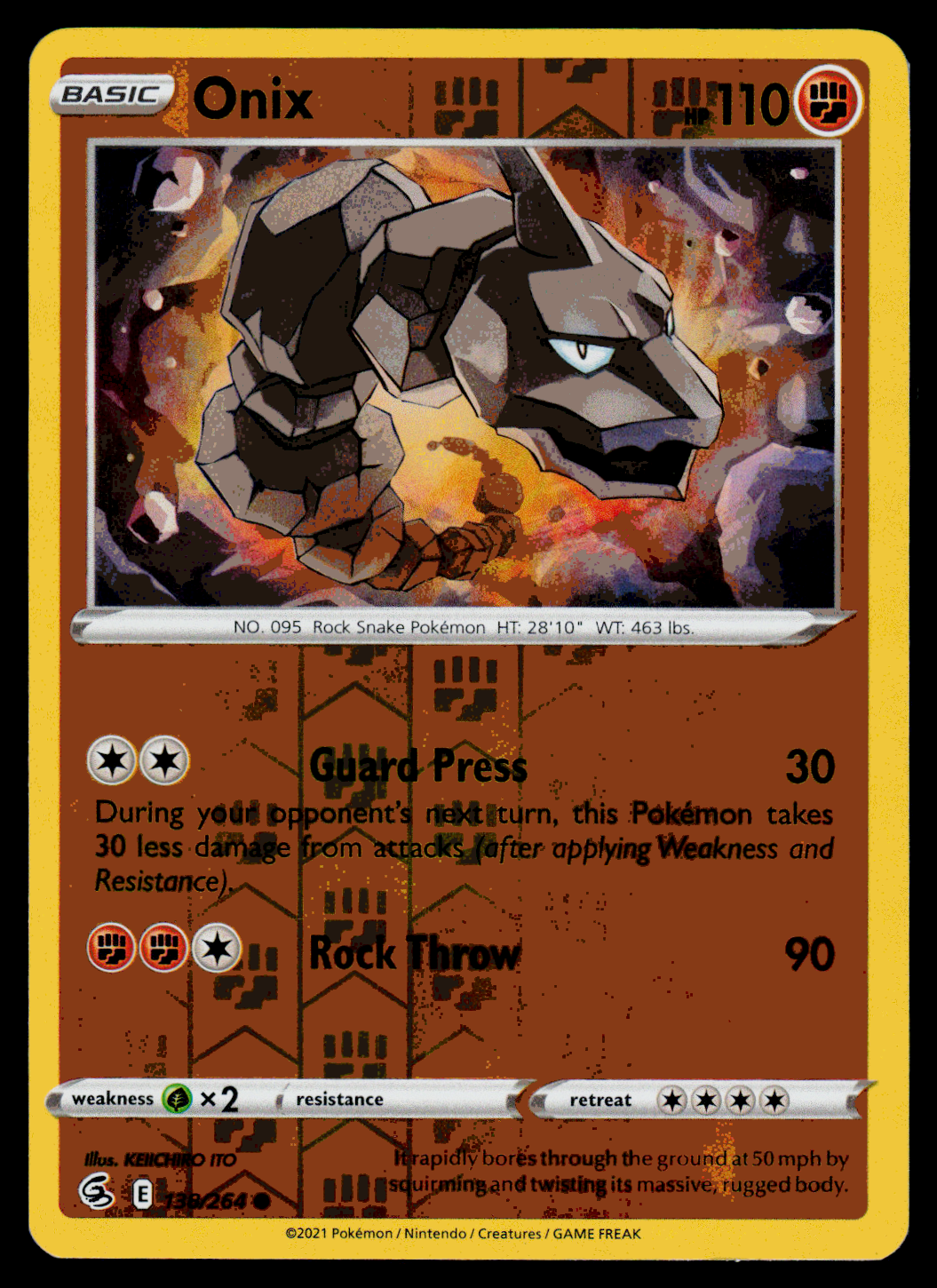 Onix · Fusion Strike (FST) #138 ‹ PkmnCards