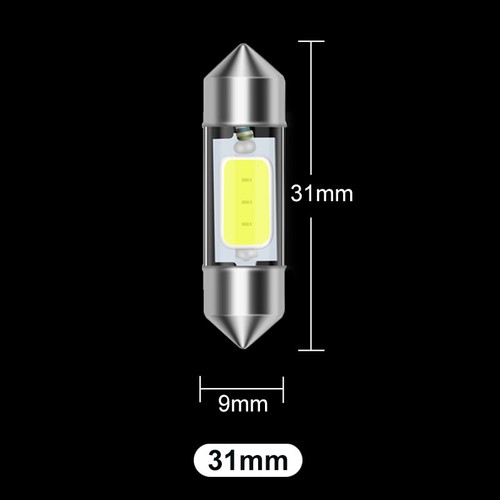 10X C10W C5W COB LED Festoon Car Reading Dome Map License Plate Light Bulb White - Picture 8 of 11
