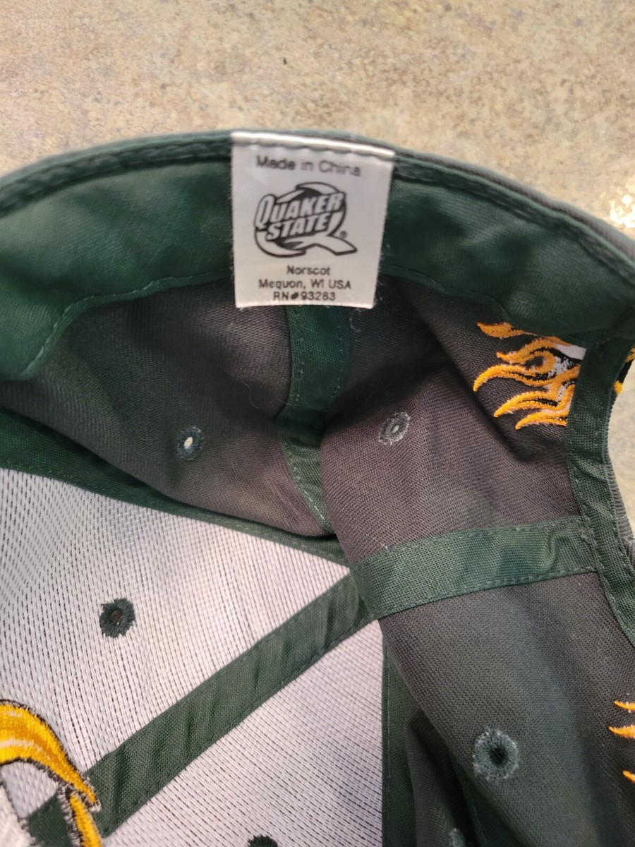 Vintage QUAKER STATE Flamed Baseball Cap | eBay
