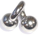 00g Twister XL Monster 19mm Balls SS 316L Prince Albert Ring Sexy Weight 3.1 Oz — photo 1