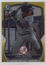 2023 Bowman Draft Chrome Yellow Refractor 59/75 Hans Montero #BDC-12 12yh