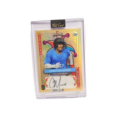 1/1 Christian Moore Joker Auto 2024 Wild Card 5 Card Stacked Deck Baseball
