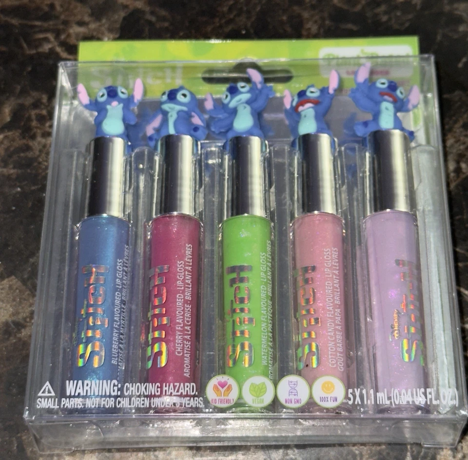 Блески для губ со вкусом Stitch.  Набор из 5 - Изображение 2 из 3