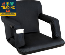 20.5"/25" Wide Stadium Seat for Bleachers W/Back Support Padded Cushion Portable