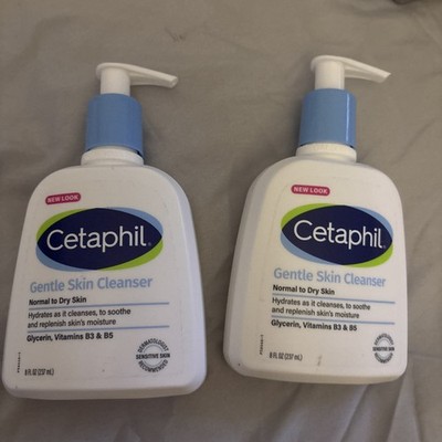 2X Cetaphil Normal to Dry Gentle Skin Cleanser 8 oz.