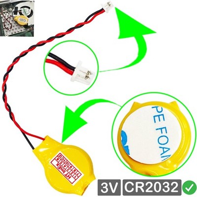 RTC CR2032 CMOS Batterie mit Stecker kabel für Medion Erazer X6813 Notebook