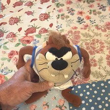 Warner Bros. Looney Tunes Space Jam Taz Mini Plush Stuffed Animal 1996