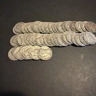 1942 Silver Mercury Dimes. Lot Of 46