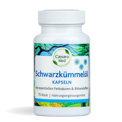 317,37   / kg | Caesaro Med Schwarzkümmelöl 75 Kapseln, 51g