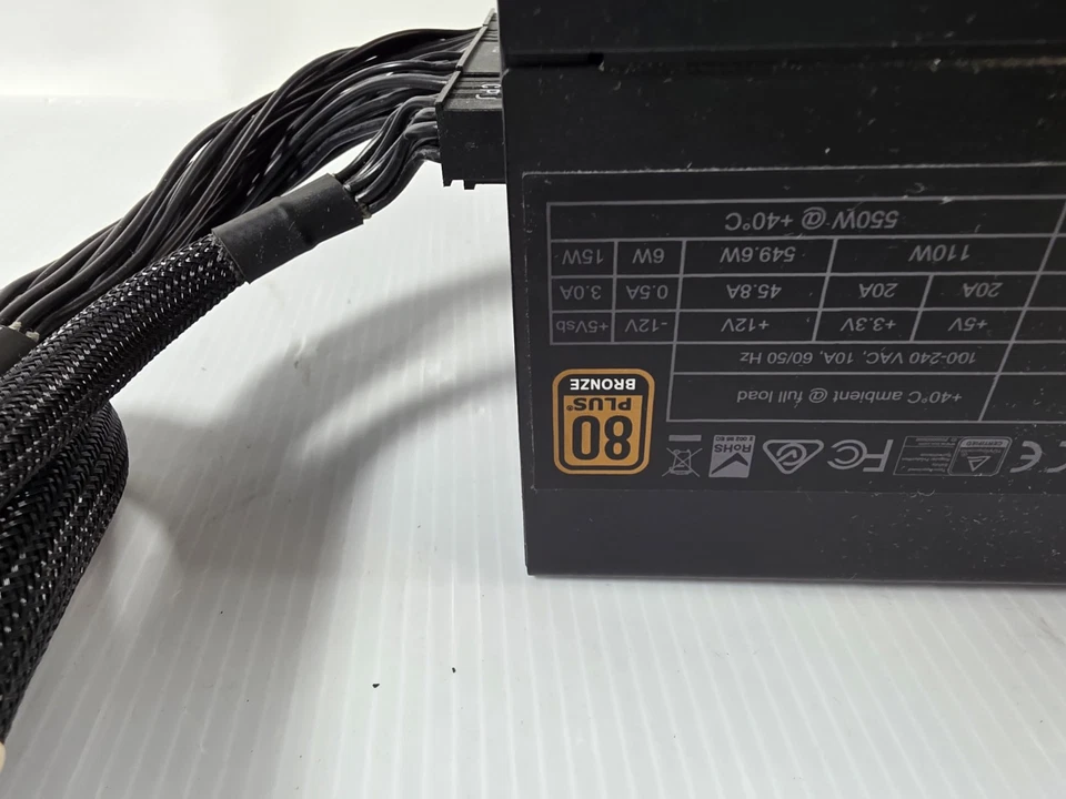 EVGA 220-B3-0550-V1 550W B3, 80+ Bronze, Fully Modular ATX Power Supply - Image 4 of 4