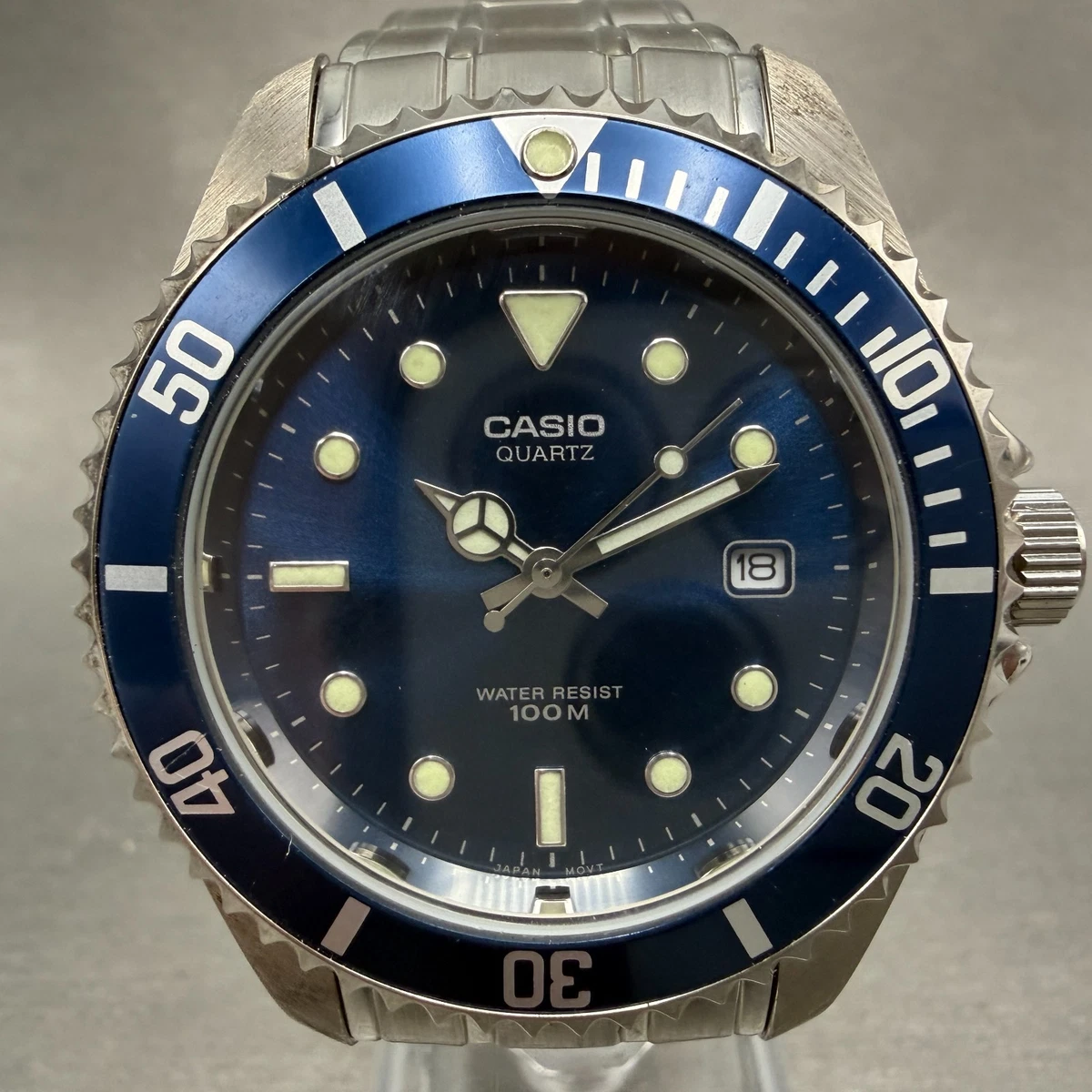 Buy Casio MTD 1010 Black Dial (1346) Diver Style online | eBay