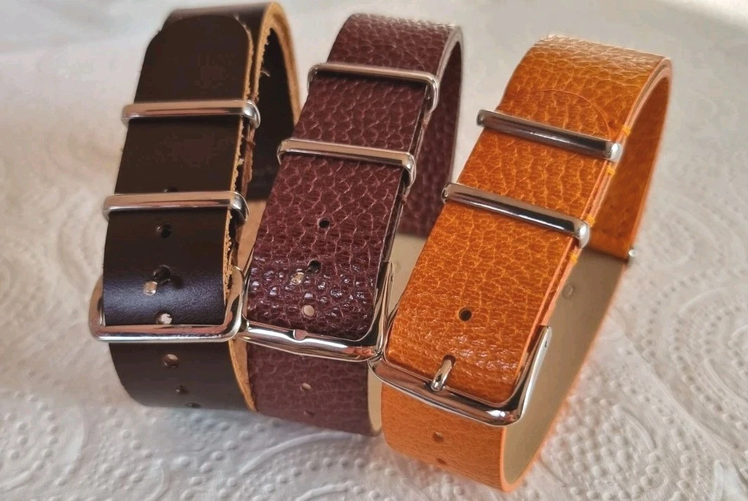 Bracelet De Montre NATO Nylon 20 Mm - Kaki Ou Noir - Neuf Sans étiquette
