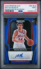 2024-25 Panini Prizm Black - Rookie Signatures Matas Buzelis #RS-BUZ Blue Prizm