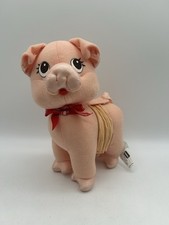 Playskool Plush Soft Stories Piglet Pink Pig Stuffed Animal Book Vintage 1995