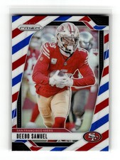 Deebo Samuel 2024 Panini Prizm #252 San Francisco 49ers Red White and Blue
