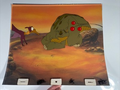 THE LAND BEFORE TIME Animation Cel Production Art Don Bluth Anime Movie 1988 I4