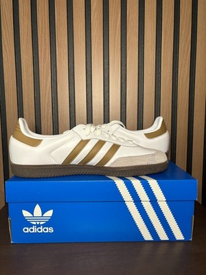 Adidas Samba OG Mens White Brown Desert Casual Shoes JH8796 Size 9.5