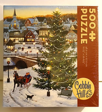 Cobble Hill 500 Piece Puzzle - Village Tree