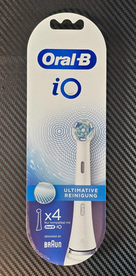 Pack Of 4 Oral-B iO Ultimate Clean Replacement Toothbrush Heads White