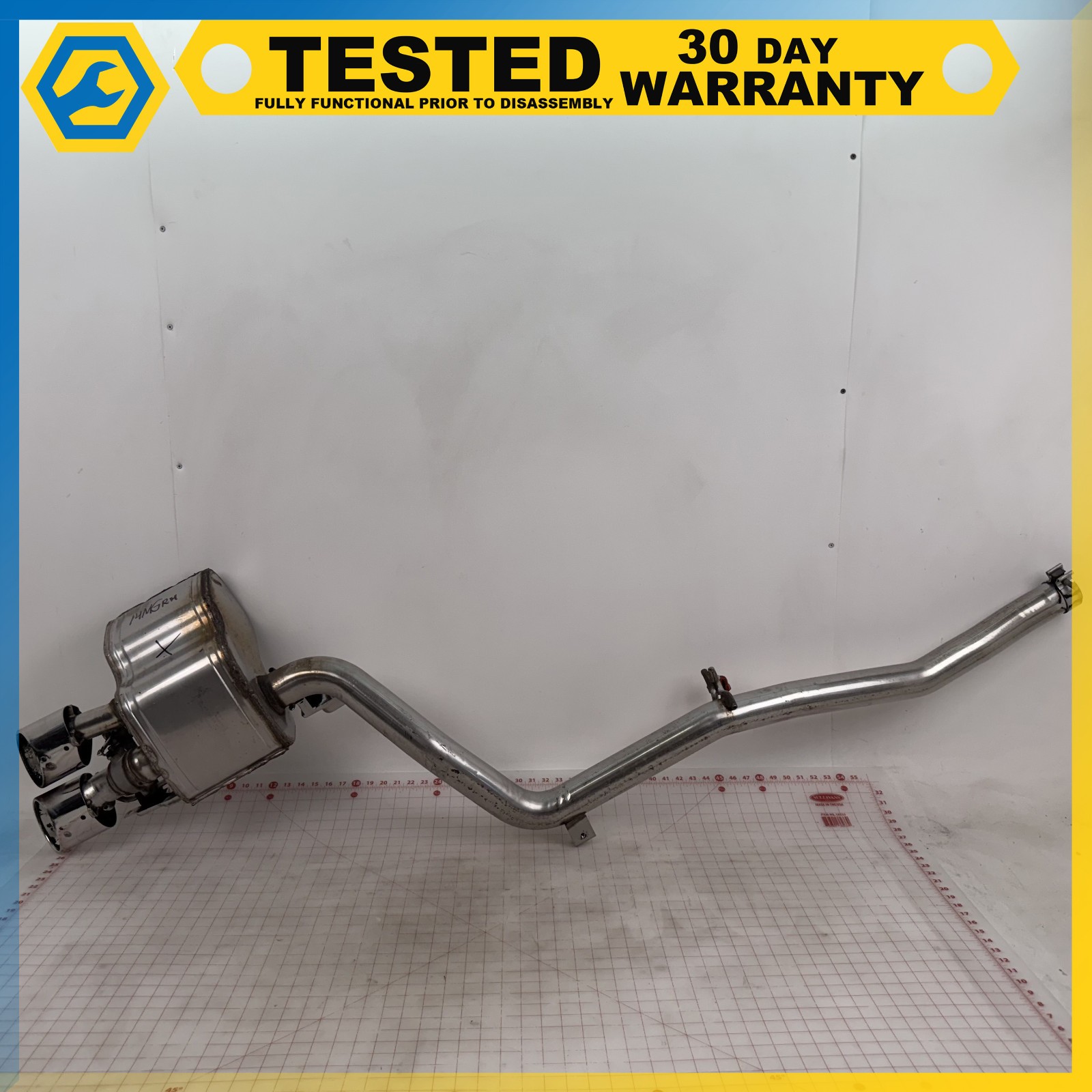 14-17 MASERATI GHIBLI 3.0L RIGHT PASSENGER SIDE MUFFLER EXHAUST W/ PIPE OEM