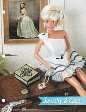 Plastic Canvas JEWELRY & CASE Brooch Pendant Case Fashion Doll PATTERN