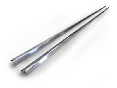 AMP Research PowerStep 79in Silver Trim Strip   Fits GMC Sierra & Chevy