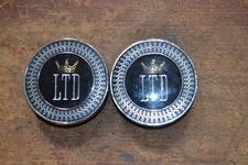 Nos 1969 Ford Ltd Roof Pillar Ornaments Emblems Pair Reinforced Backing