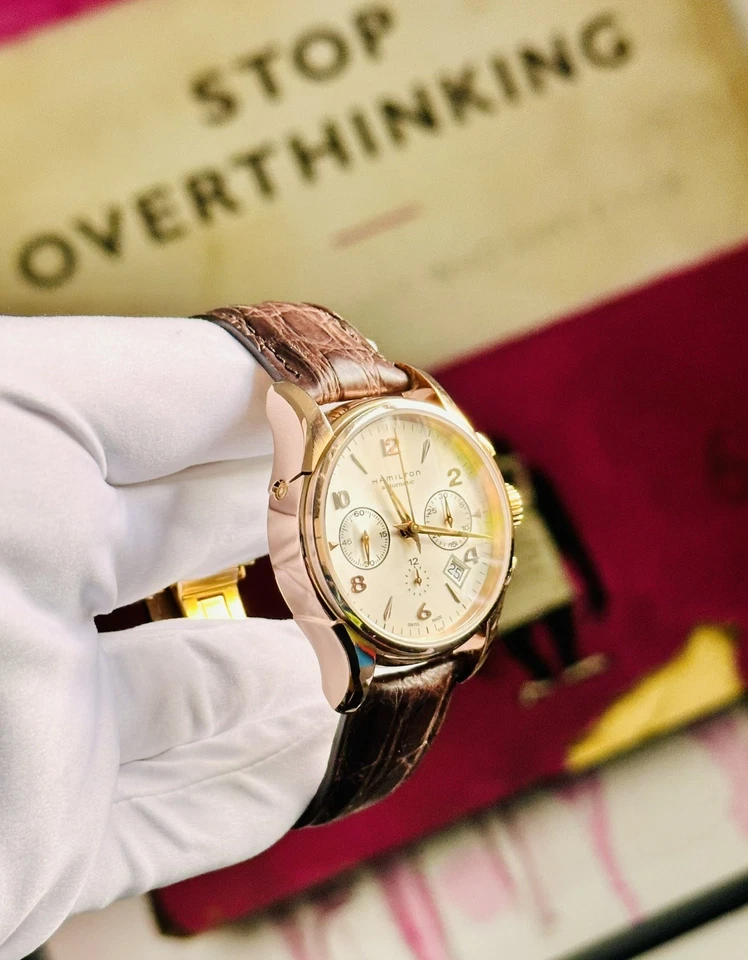 Cronógrafo Hamilton Jazzmaster H326460 | Automático suizo | Excelente estado | B&P Foto 2 de 4