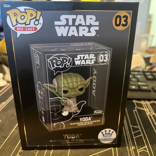 Funko Pop Exclusive Die Cast Star Wars Yoda Figure LIMITED Edition #03 SEALED
