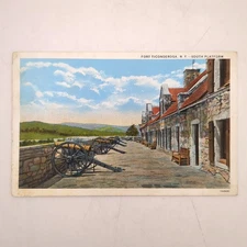 Postcard Fort Ticonderoga NY Posted 1934 White Border