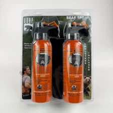 UDAP Pepper Power Bear Spray Repellant 2 pack w/ Soft Holster