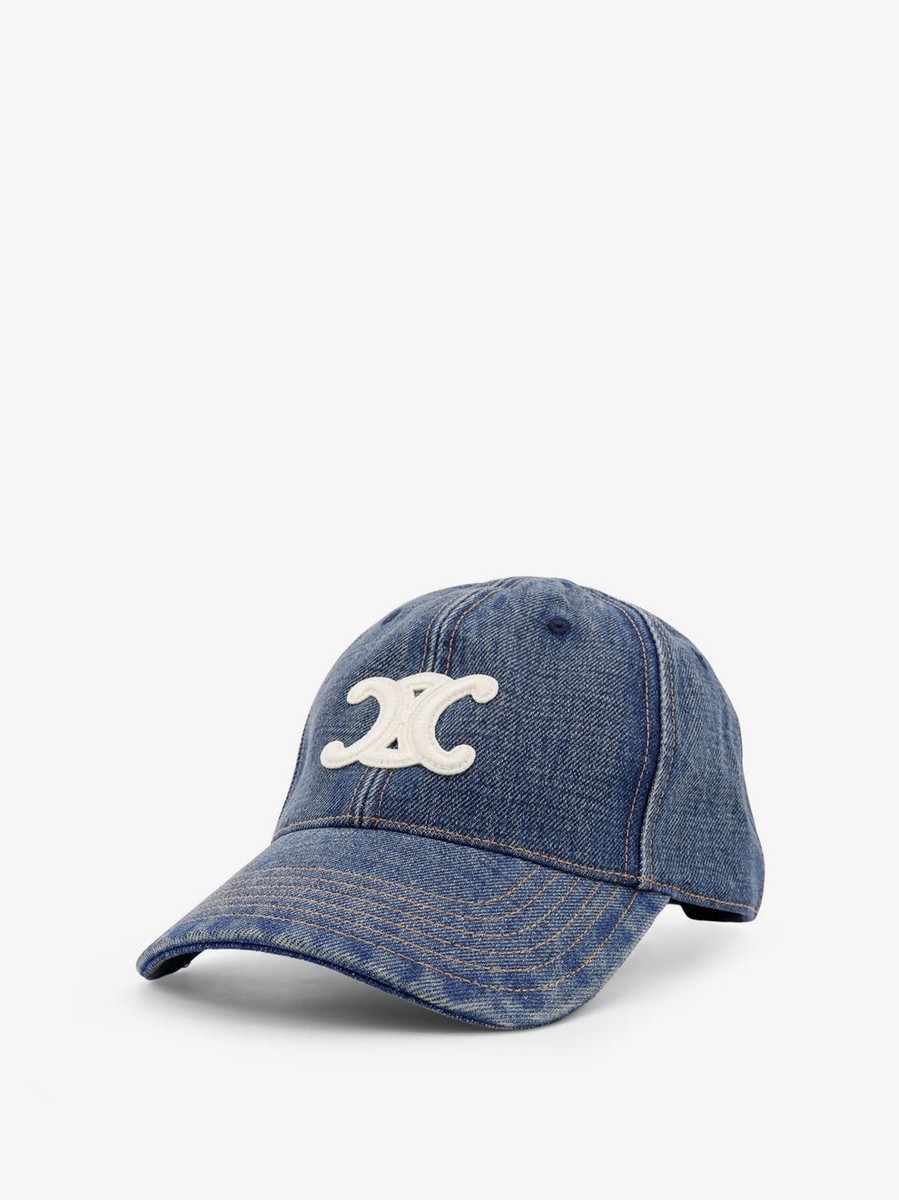 CELINE Triomphe Blue Baseball Cap New & Authentic | eBay display picture 3