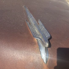 1949 Chrysler Winged Hood Ornament Mascot Chrome Vintage Car Part Mopar