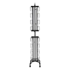 Uimoso Rotating Greeting Card Stand with 32 Pockets and 4 Wheels
