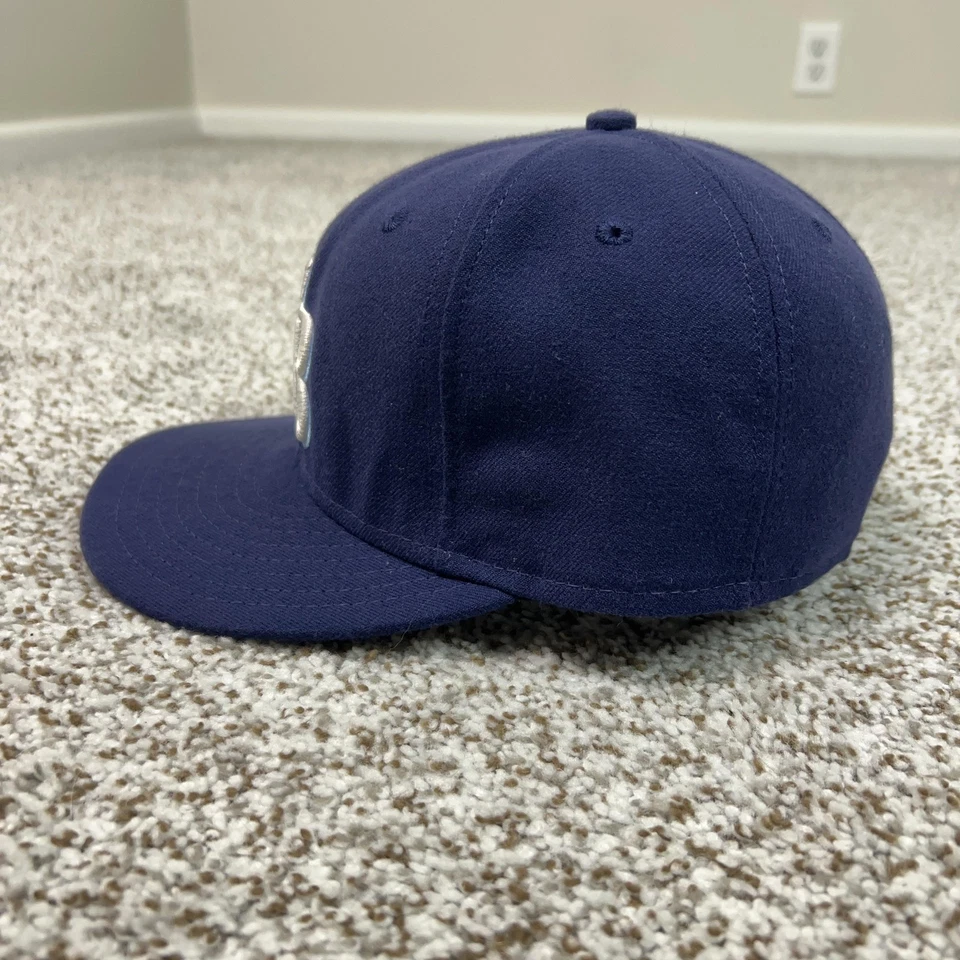 Tampa Bay Rays Hat Cap Fitted Mens 7 1/4 MLB Baseball New Era Sports Logo Casual - Image 2 of 4