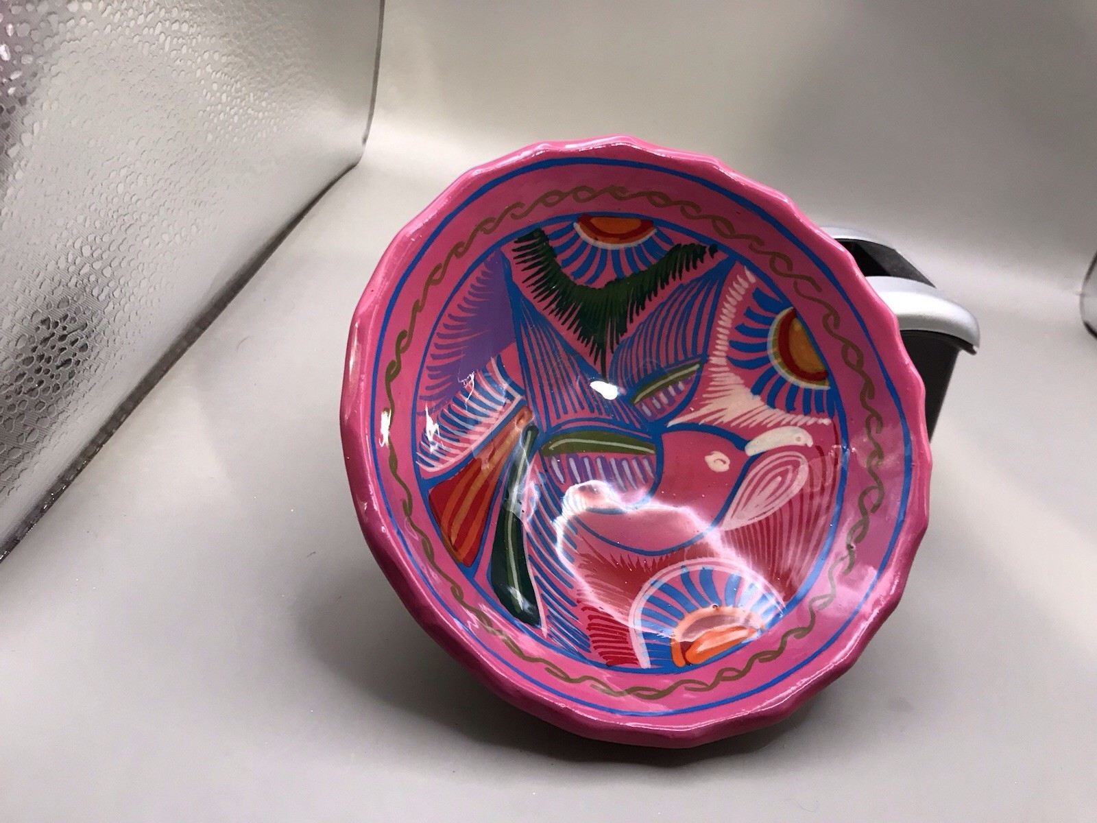 5.5 In Hand Painted 3 Footed Bowl