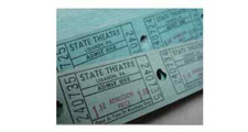 Lot 15 TICKETS CINEMA 1 DOLLAR 1960 70 State Theatre Lebanon USA déco mariage 