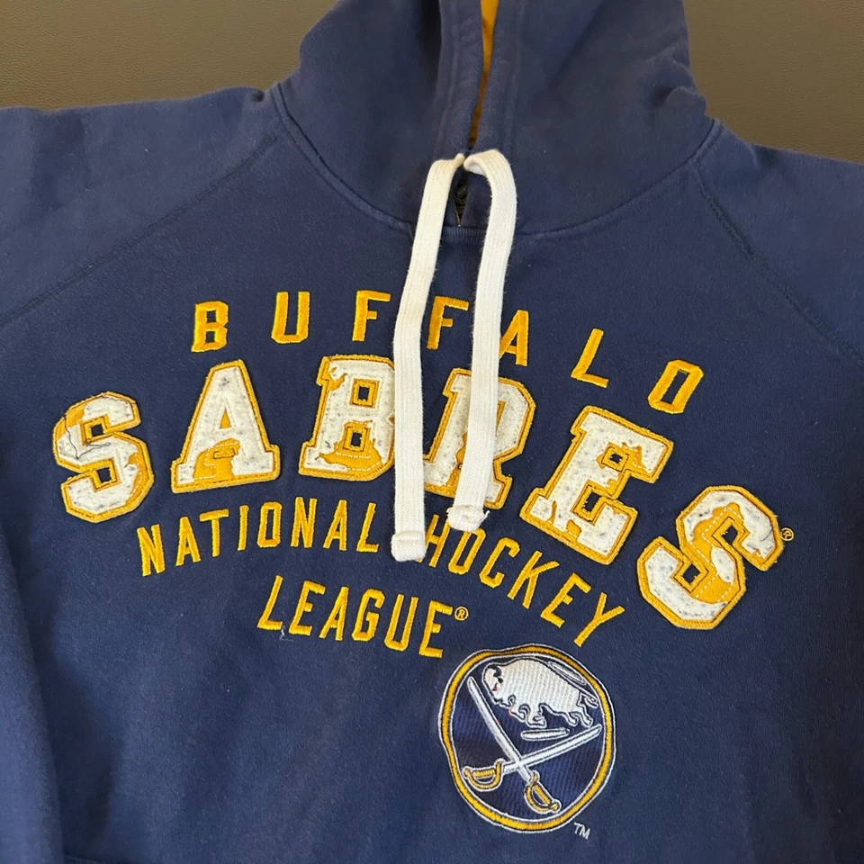 G III 运动 Carl Banks Buffalo Sabres NHL 连帽衫运动衫男式特大号 — 第 2/4 张图片