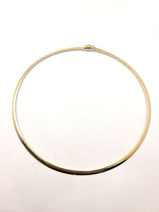 Authentic Monarch Jewels 14k Gold Plated over 925 Sterling Silver 4.5mm Omega Style Chain