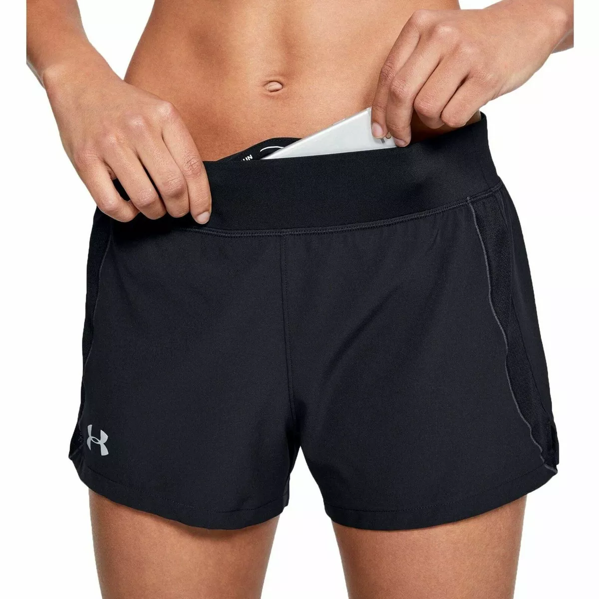 Оригинальные шорты. Шорты under Armour ua w Qualifier SP short 1342856-002. Беговые шорты under Armour. Under Armour шорты черные. Шорты under Armour женские.