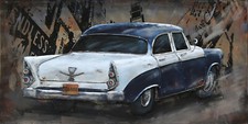 "Dark Green Chevy Vintage Car" by Unknown Artist 3D Metal Wall Artwork DEAL NR